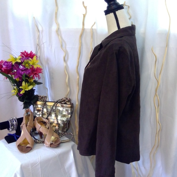 Micro Suede Blouse - Picture 4 of 6